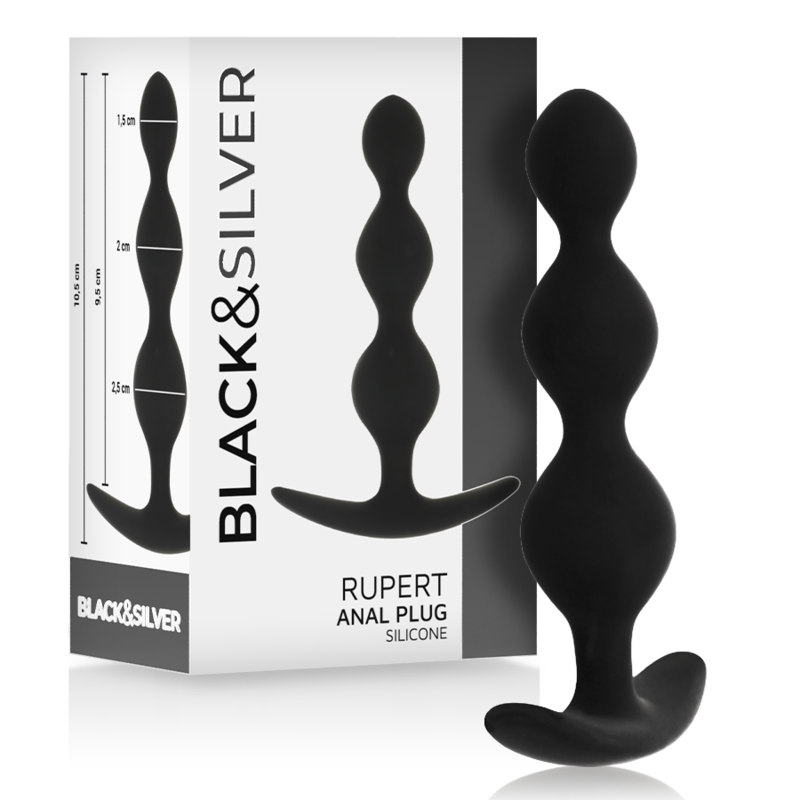 BLACKSILVER - CORRENTE DE BOLA ANAL RUPERT 10 CM