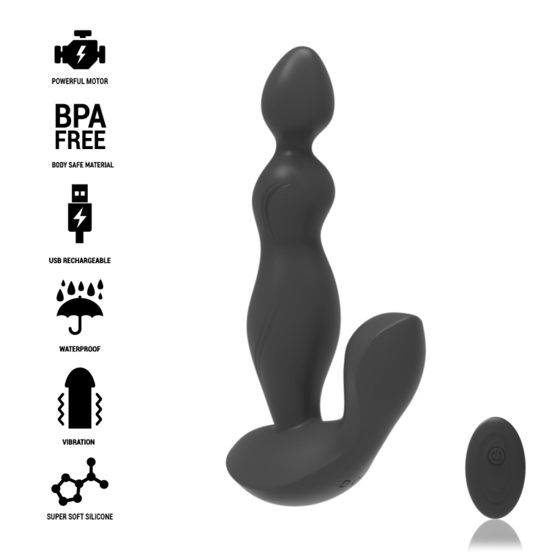 BLACKSILVER - CONTROLE REMOTO DE SILICONE CORA PLUG ANAL