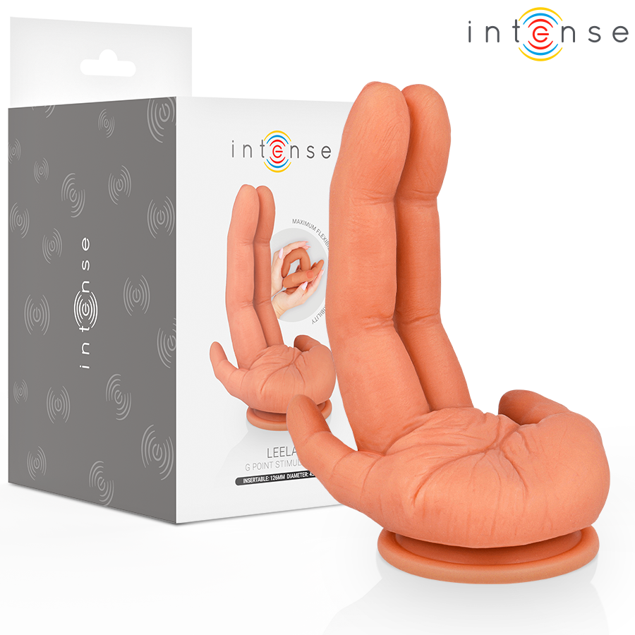 INTENSE - ESTIMULADOR DE PONTO G LEELA MÃO FLEXÍVEL 12,6 CM