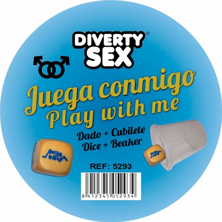 DIABLO PICANTE - DADO DURO DOURADO COM POSIÇÕES DE HOMENS E CUBO