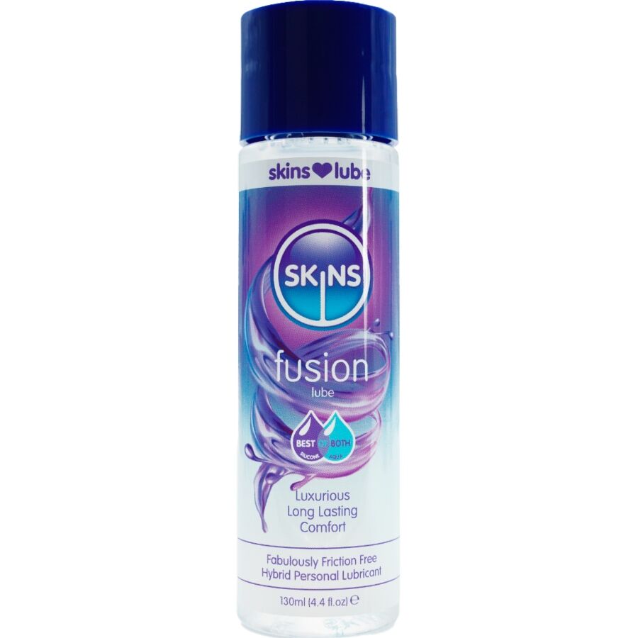 SKINS - FUSION LUBRIFICANTE HÍBRIDO À BASE DE ÁGUA E SILICONE 130 ML