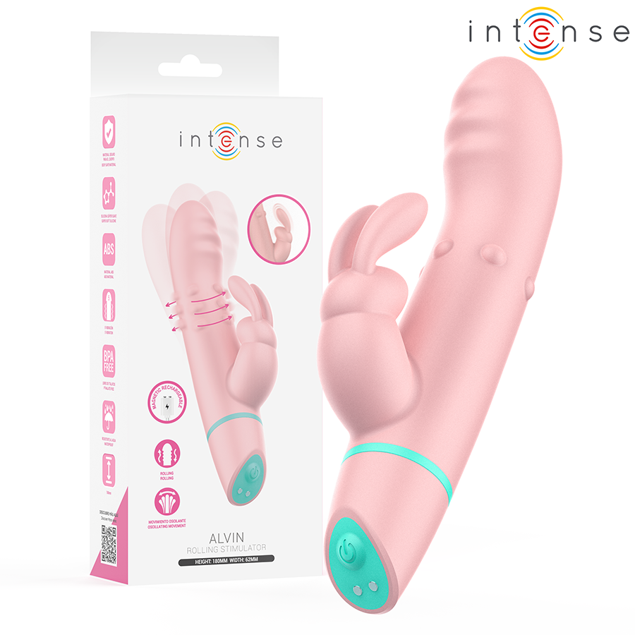 INTENSE - ALVIN RABBIT STIMULATOR ROLLING VIBRATOR + OSCILANTE