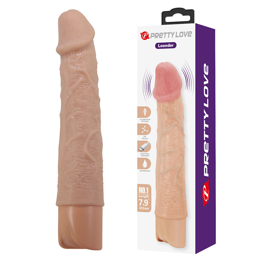 PRETTY LOVE - LEANDER VIBRADOR FLEXÍVEL E REALISTA