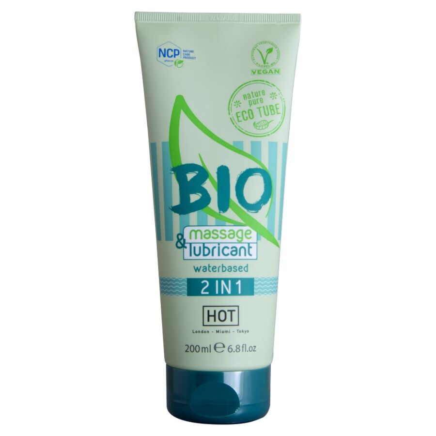 HOT - BIO MASSAGE  LUBRIFICANTE À BASE DE ÁGUA 2 EM 1 200 ML
