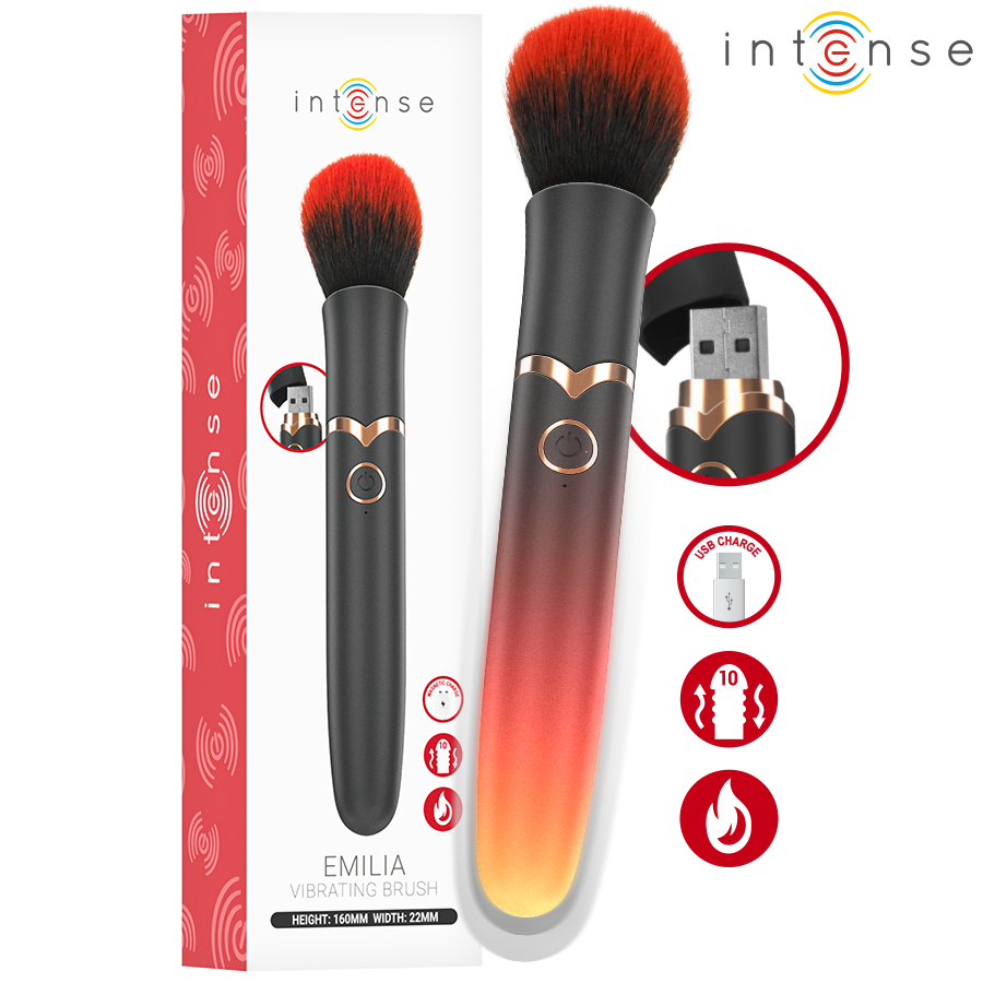 INTENSE - EMILIA VIBRATING BRUSH 10 VIBRATIONS 16 CM
